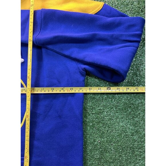 Fanatics Buffalo Sabres NHL Blue/Yellow Hoodie Sweatshirt Heavy Mens Size MD - Picture 5 of 6